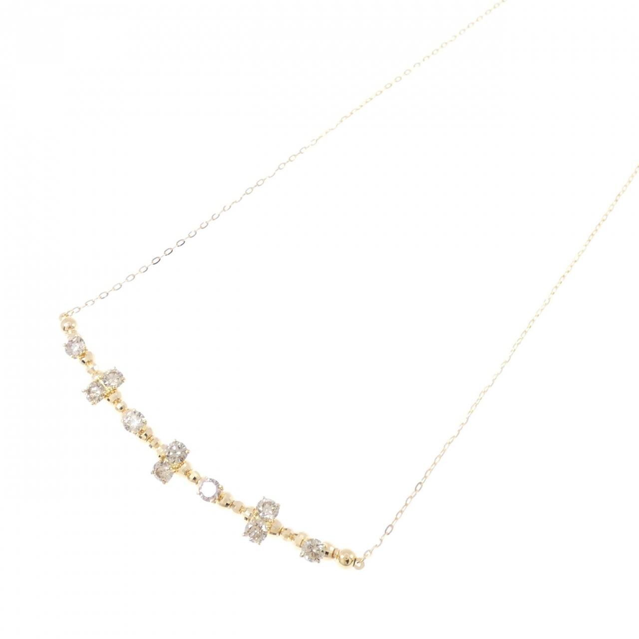 K18YG ダイヤモンド ネックレス 0.80CT