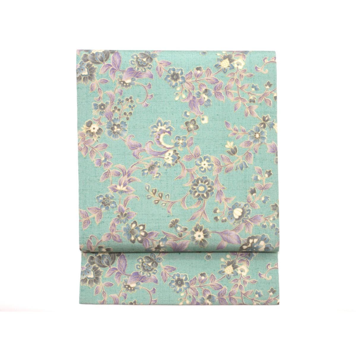 【未使用品】名古屋帯　ムガ　全通柄【岡重】