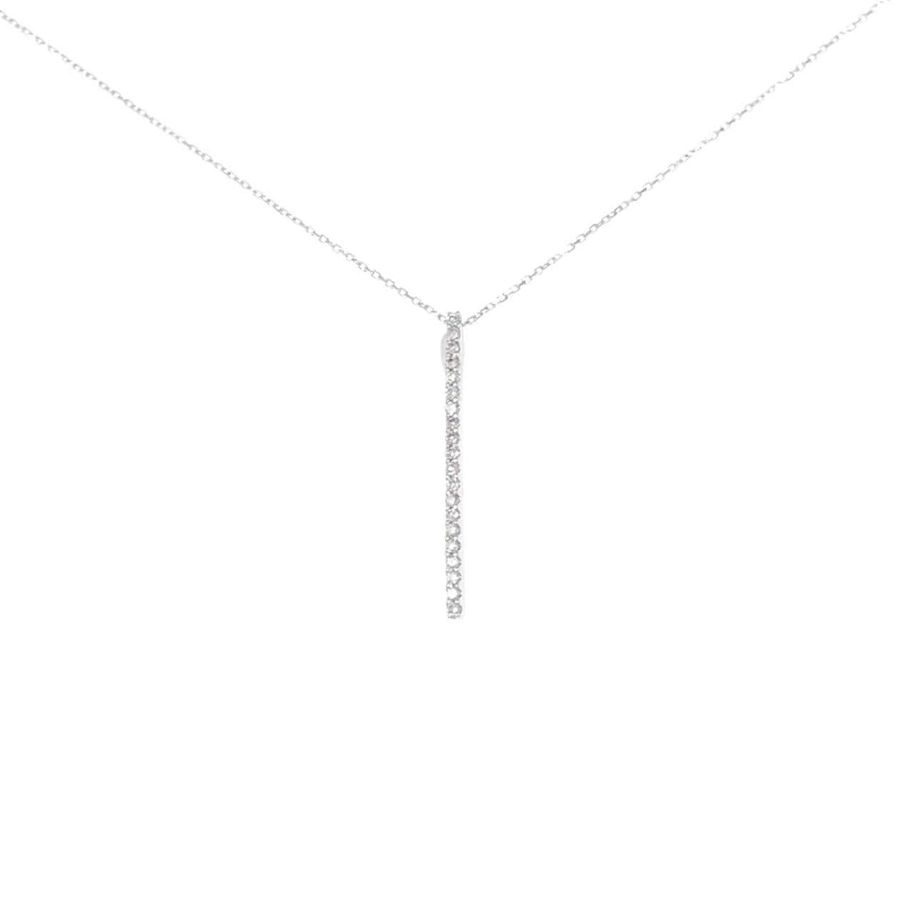 K10WG ダイヤモンド ネックレス 0.07CT