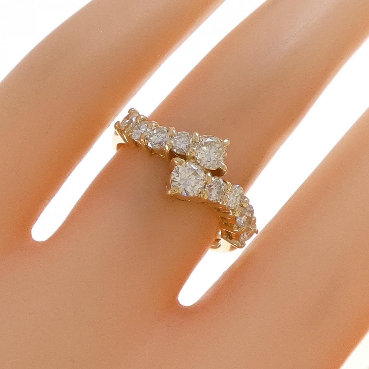 K18YG ダイヤモンド リング 1.02CT