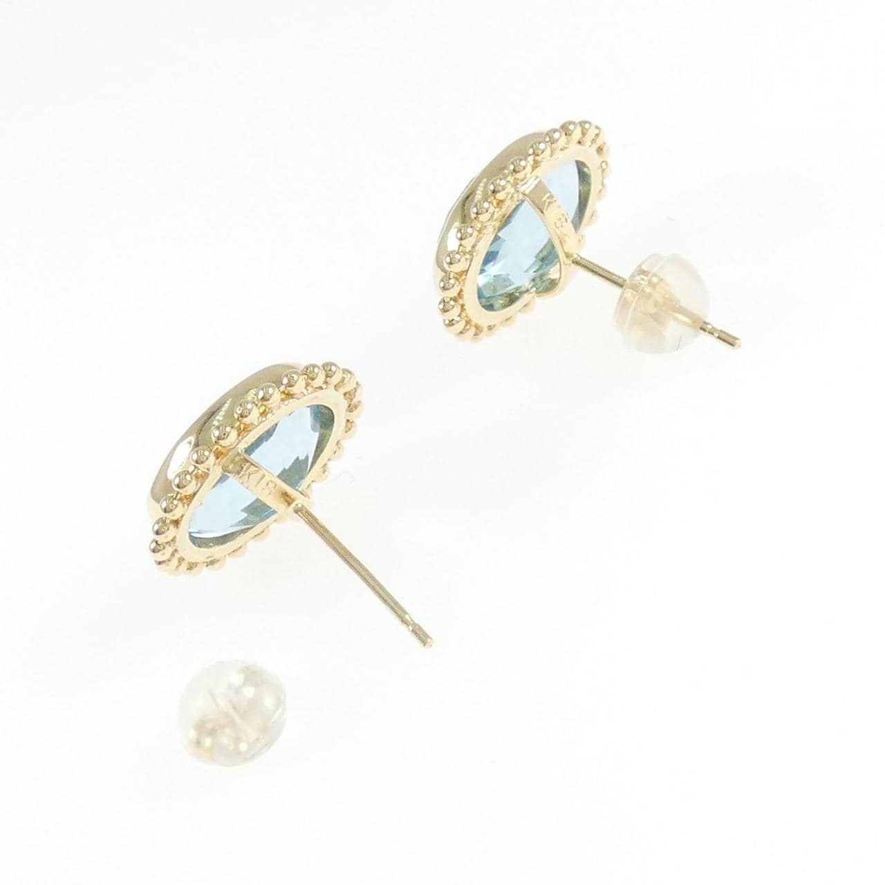 K18YG ブルートパーズ ピアス