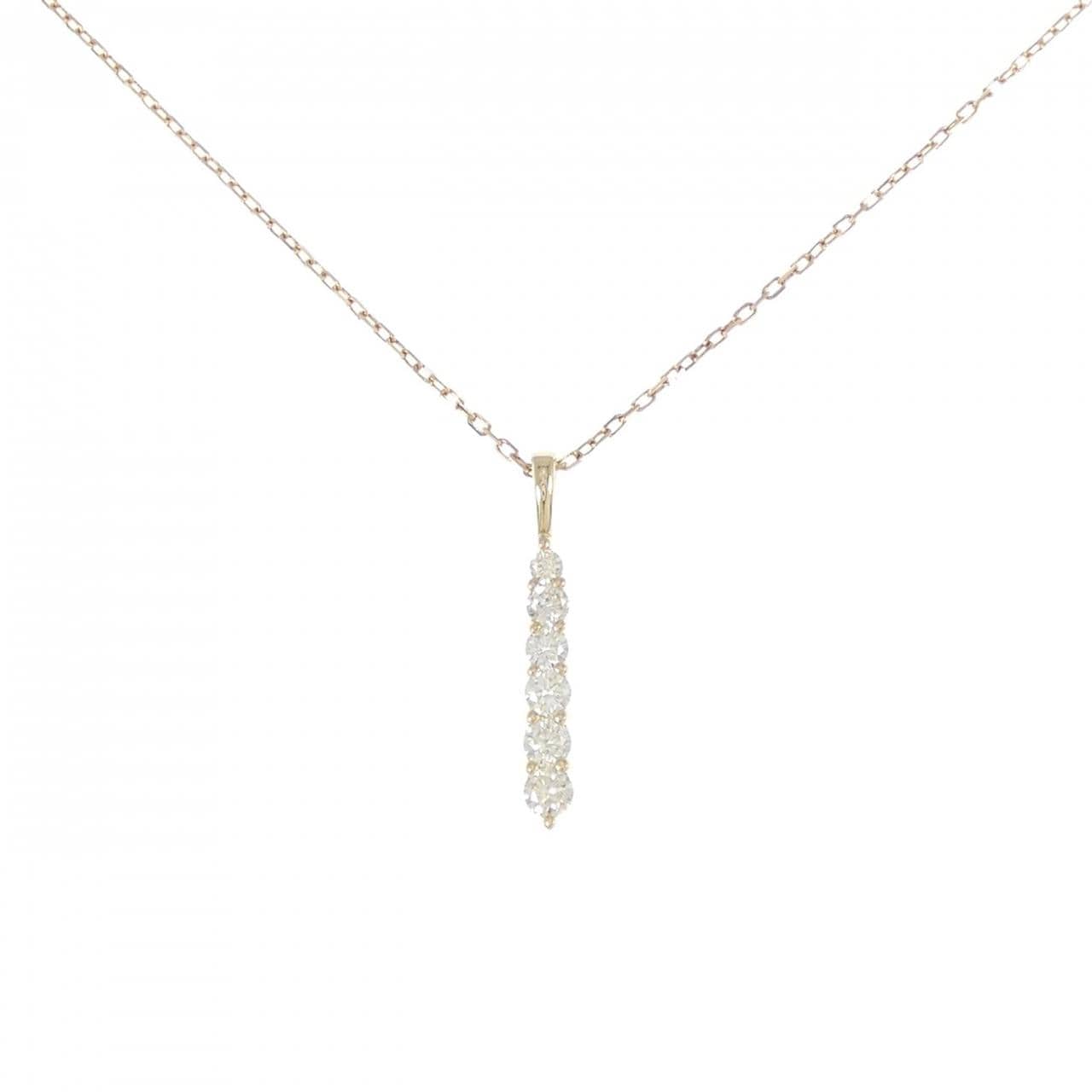 K18YG ダイヤモンド ネックレス 0.32CT