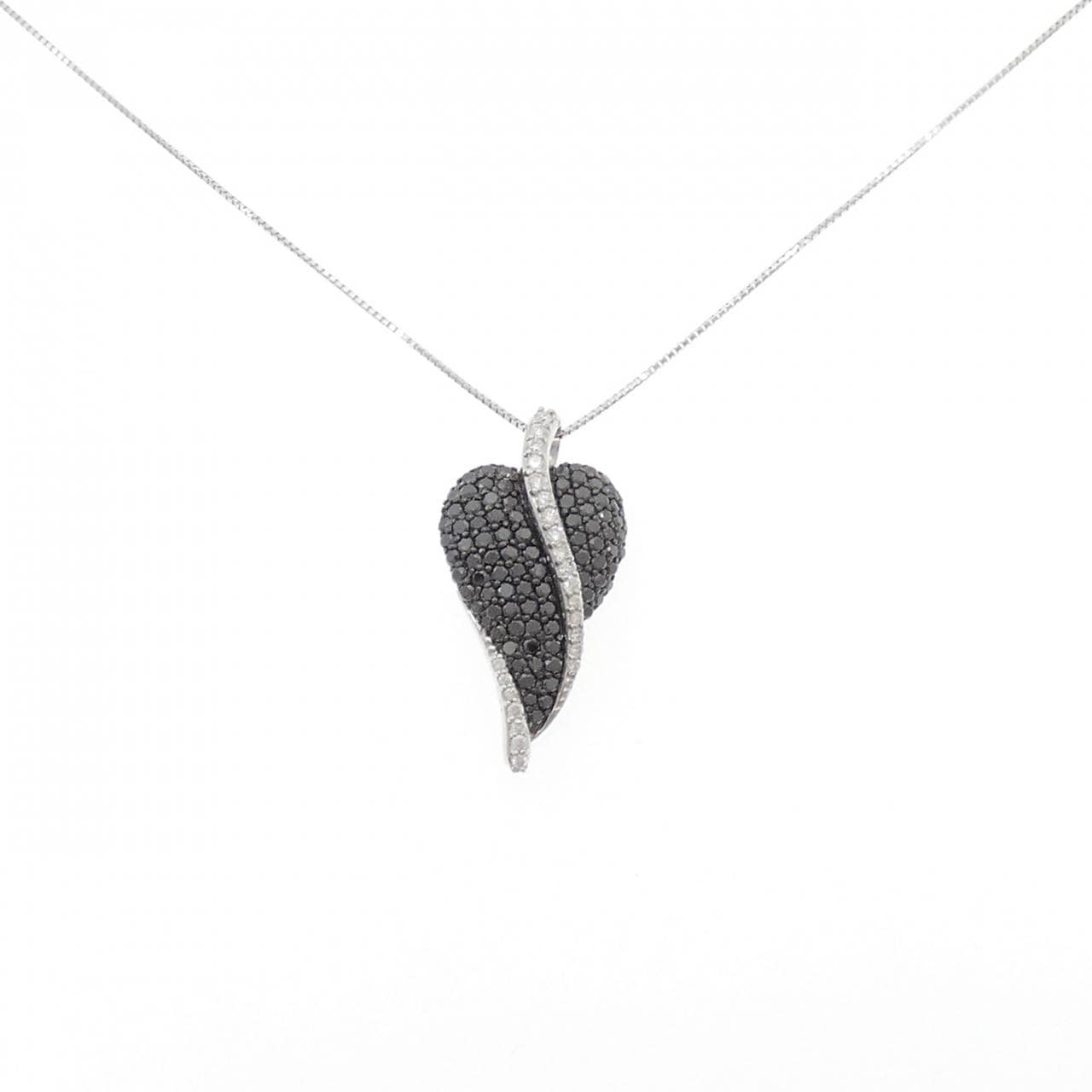 K18WG/K18BG ダイヤモンド ネックレス 1.25CT