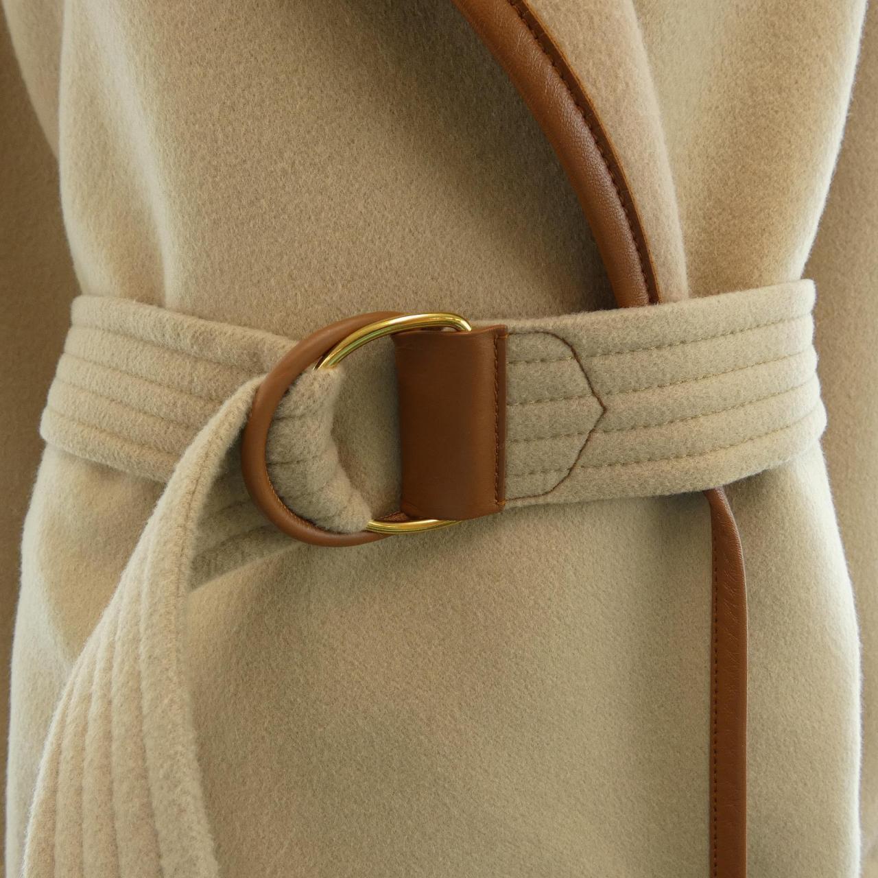 LOUIS VUITTON Vuitton 束附雙面連帽裹身大衣 FMCO05NUV