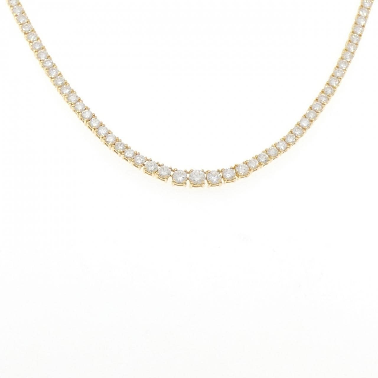 K18YG ダイヤモンド ネックレス 10.77CT