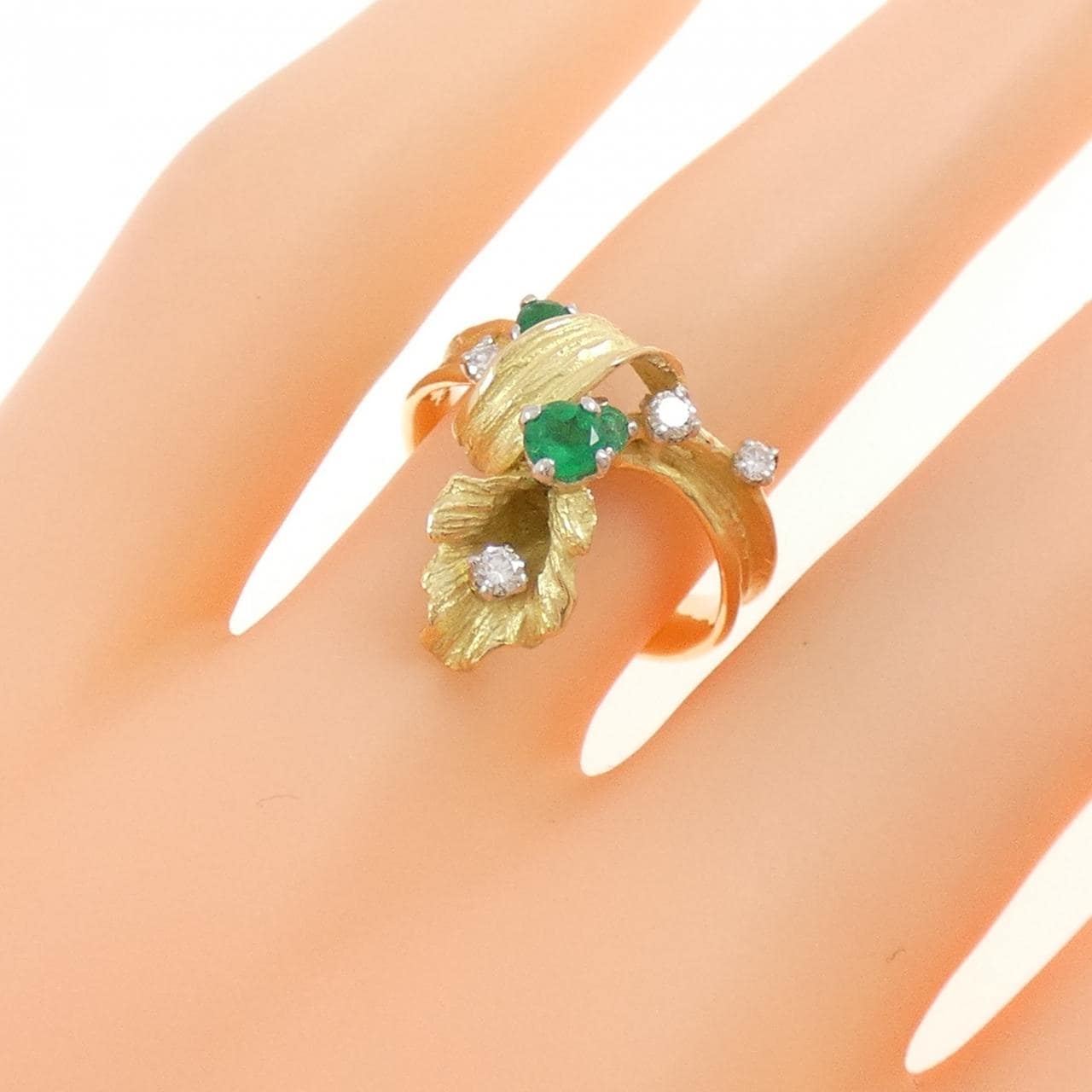 イワクラコウジ エメラルド リング