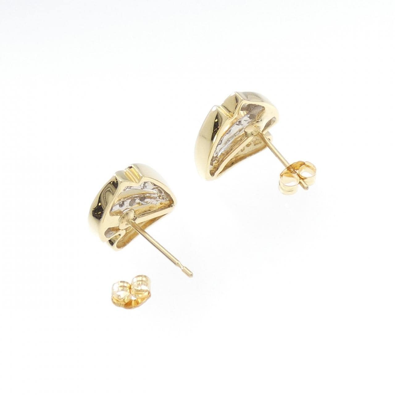 K18YG/K18WG Diamond earrings 0.20CT