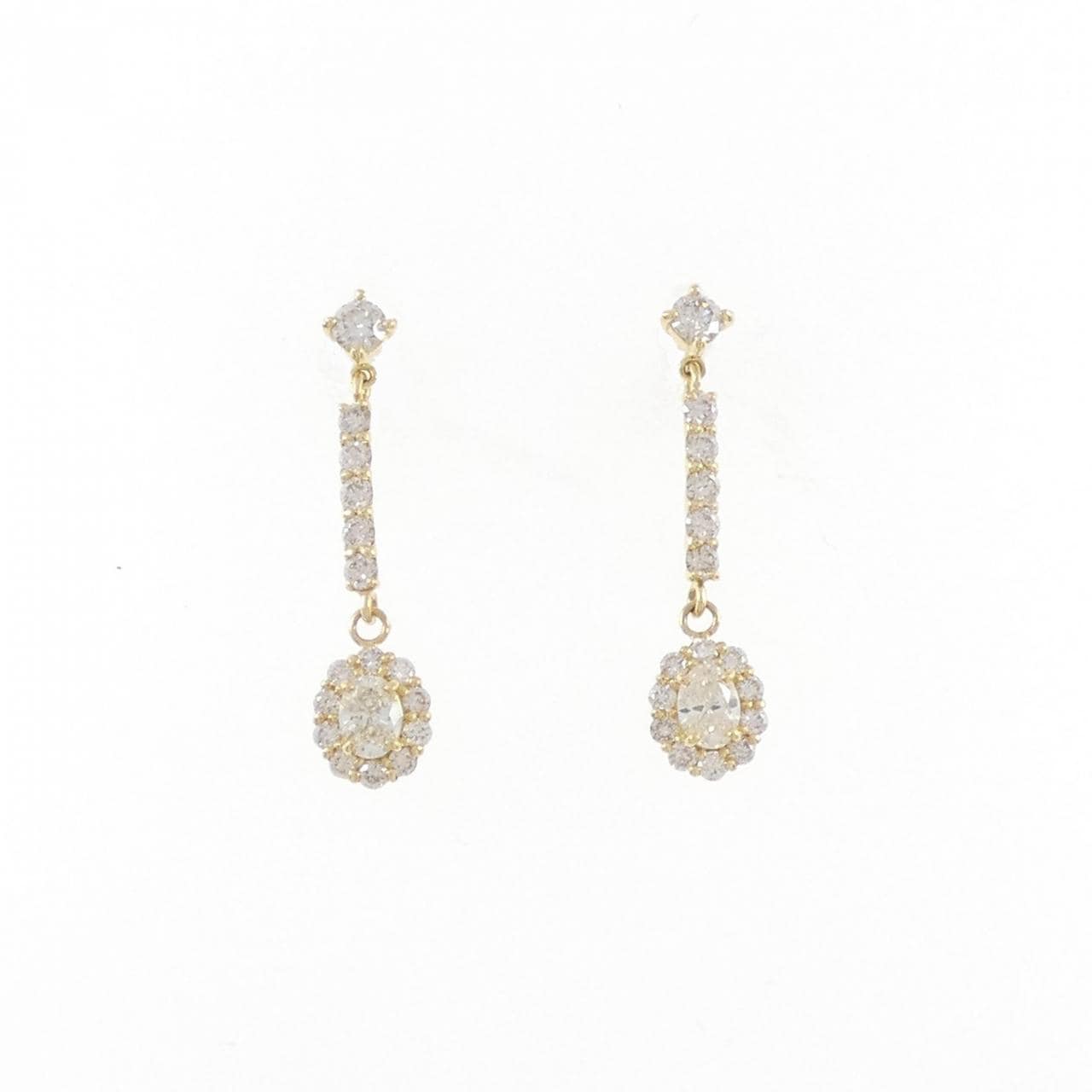 [BRAND NEW] K18YG Diamond earrings 0.60CT