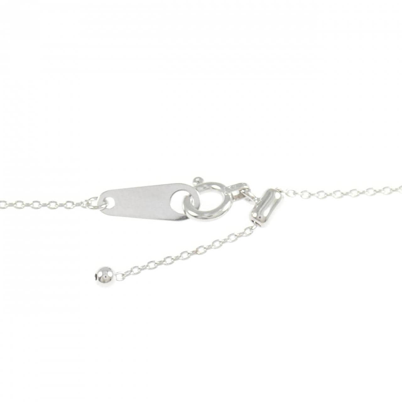 K18WG ルビー ネックレス 0.15CT