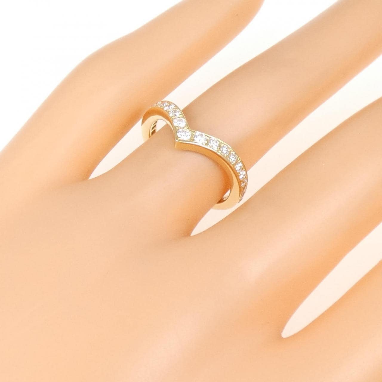 K18YG ダイヤモンド リング 0.34CT