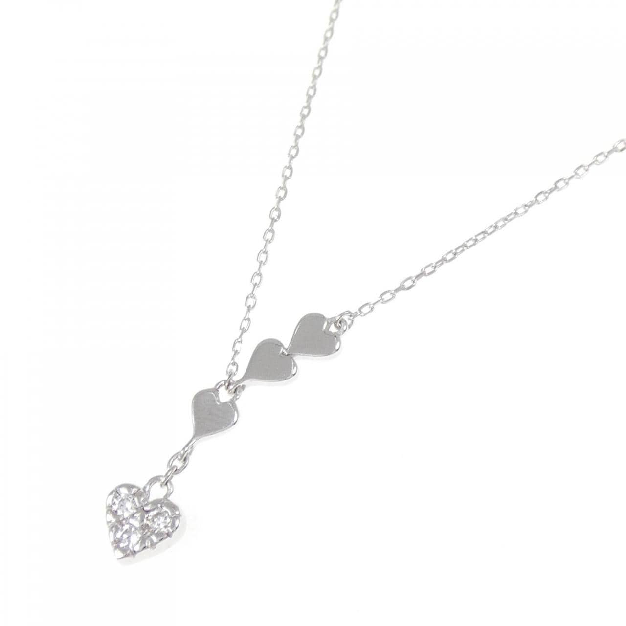 スタージュエリー ハート ダイヤモンド ネックレス 0.04CT