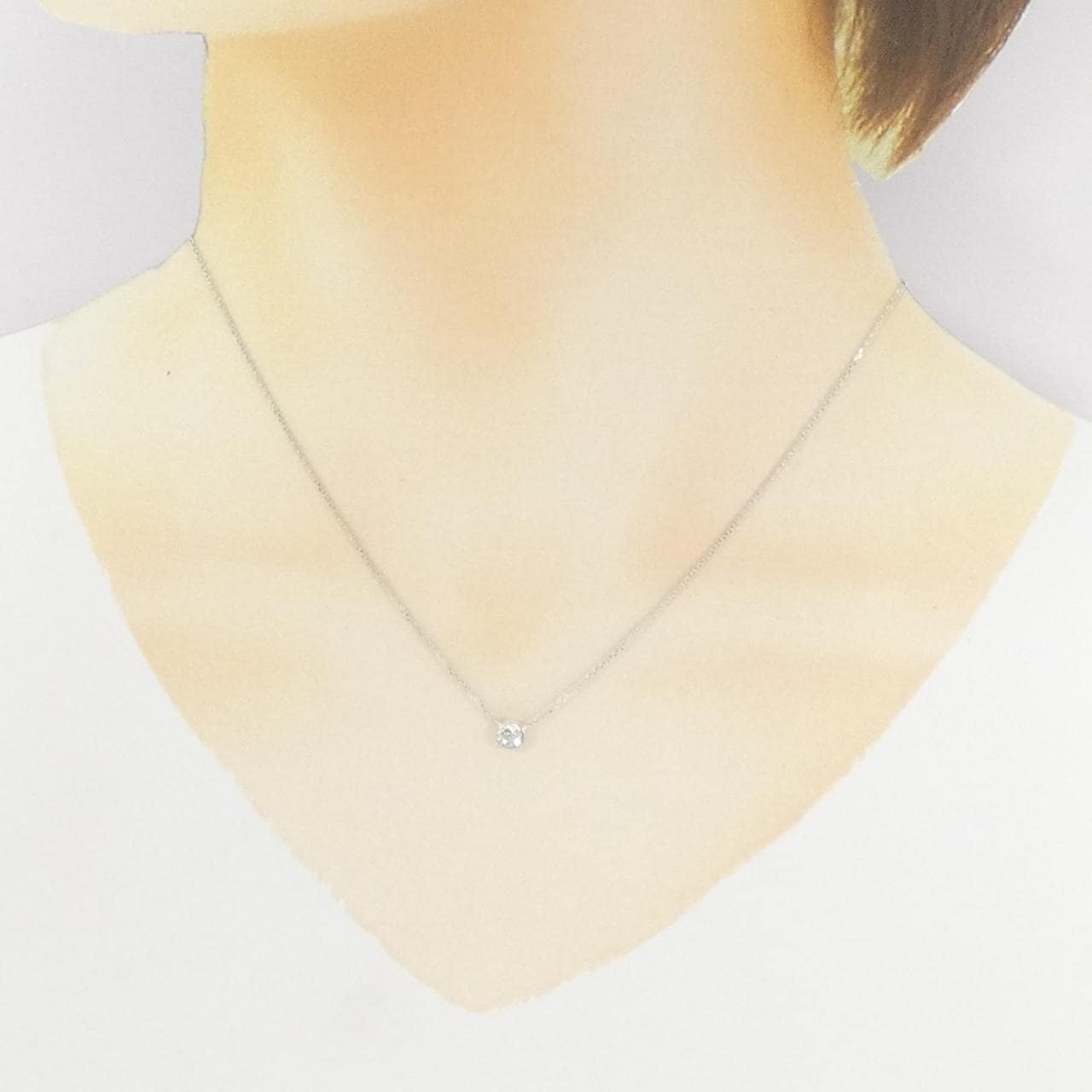 スタージュエリー ムーン ダイヤモンド ネックレス 0.14CT