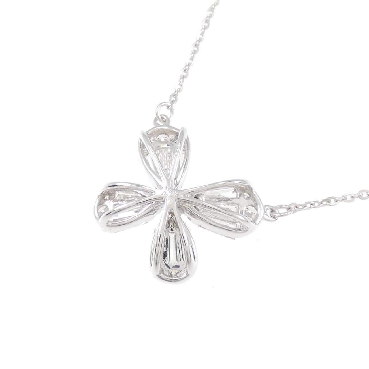 K18WG ダイヤモンド ネックレス 0.50CT