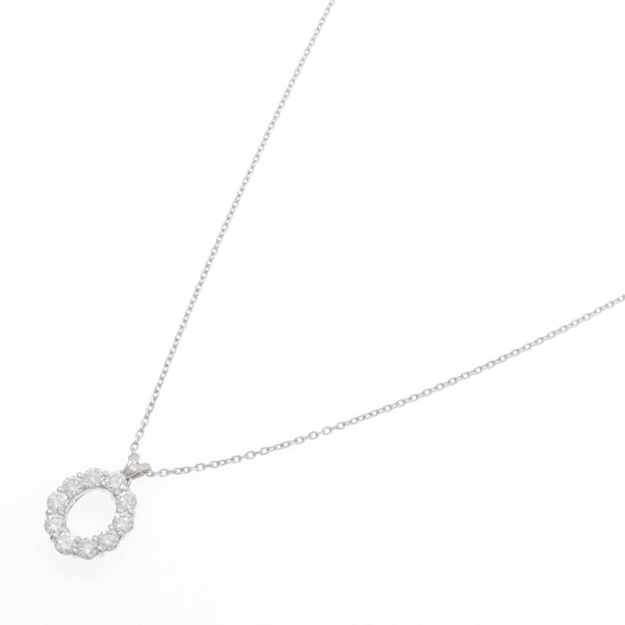 Royal Asscher Diamond Necklace 0.51CT