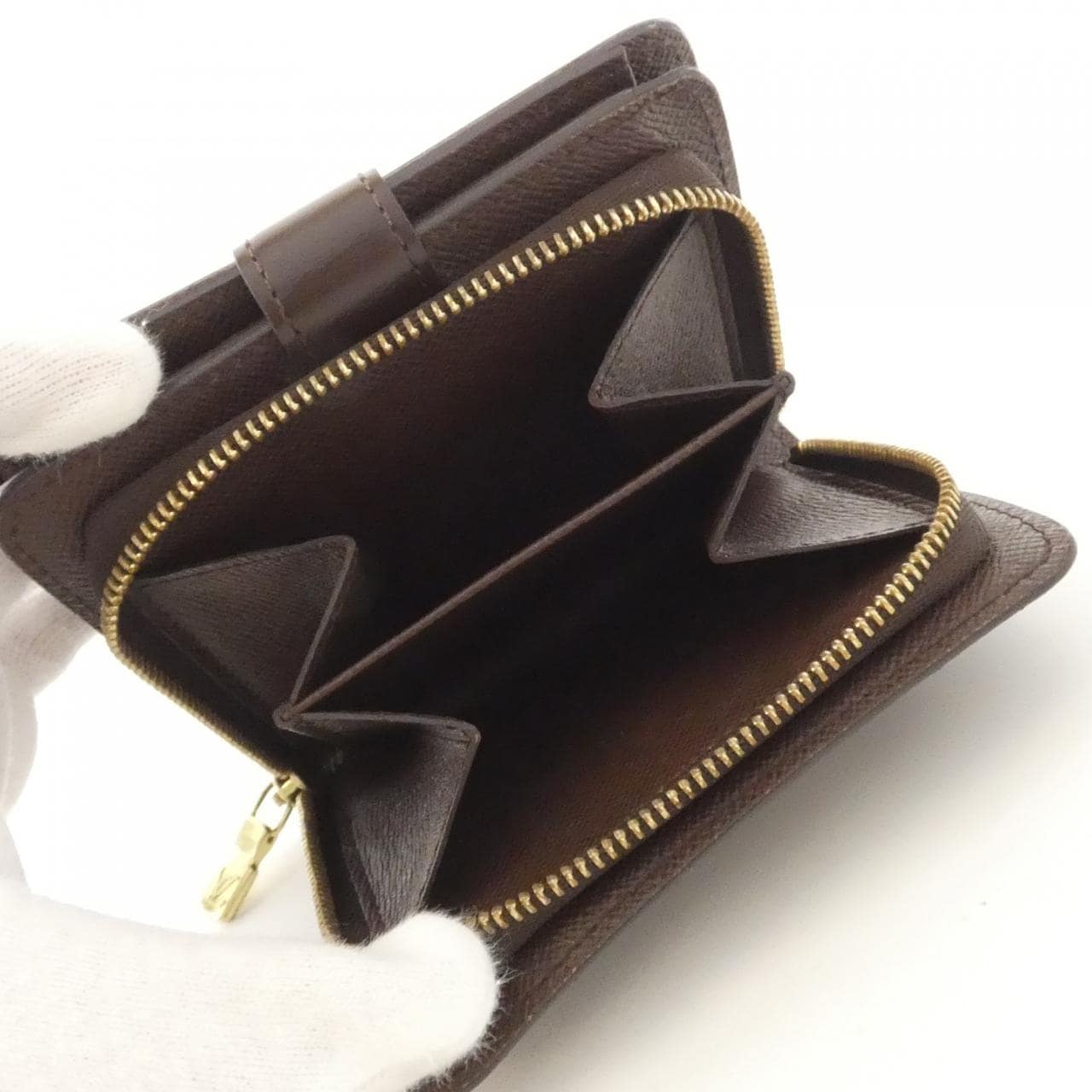 ルイヴィトン ダミエ コンパクト ジップ N61668 財布