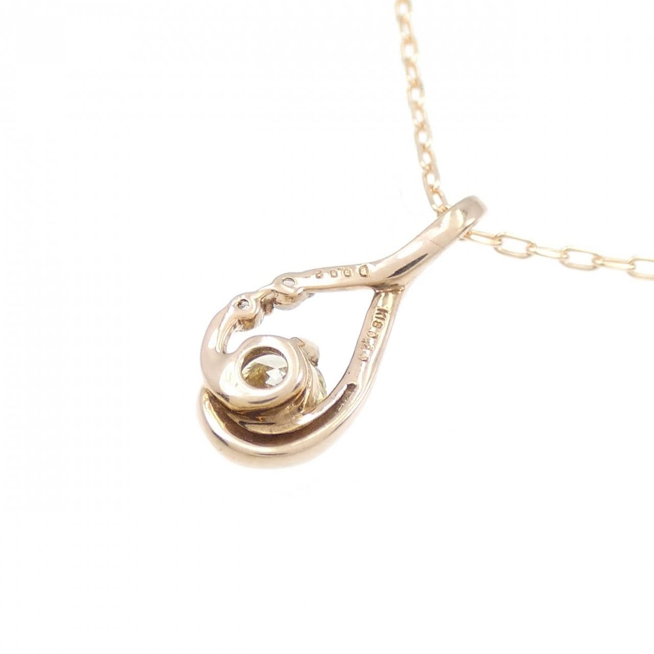 K18PG ダイヤモンド ネックレス 0.20CT