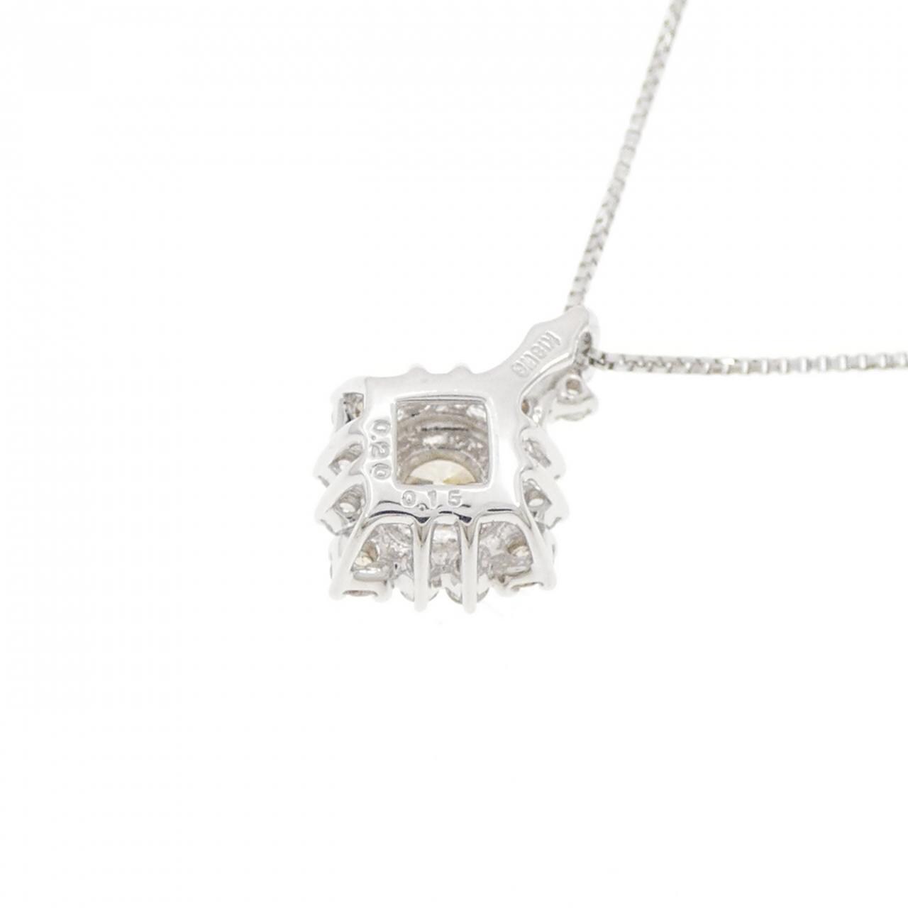 K18WG ダイヤモンド ネックレス 0.20CT