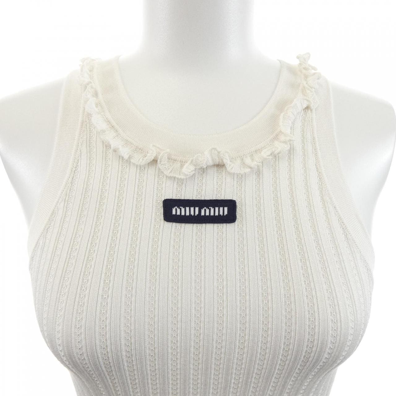 ミュウミュウ MIU MIU SILK TANK TOP MMV392 SOOO 191X タンクトップ