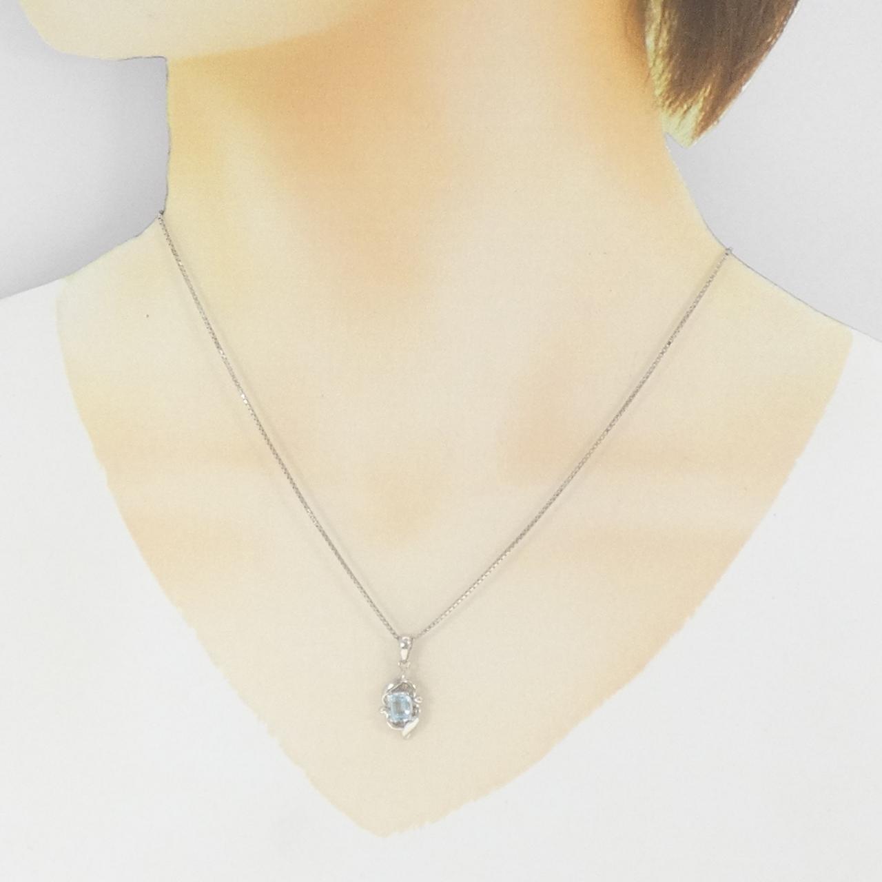 PT900/PT850 アクアマリン ネックレス 0.537CT