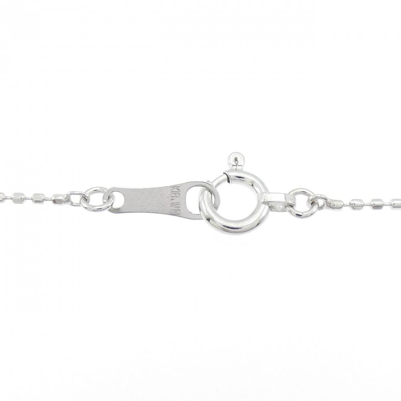 K18WG ダイヤモンド ネックレス 0.06CT