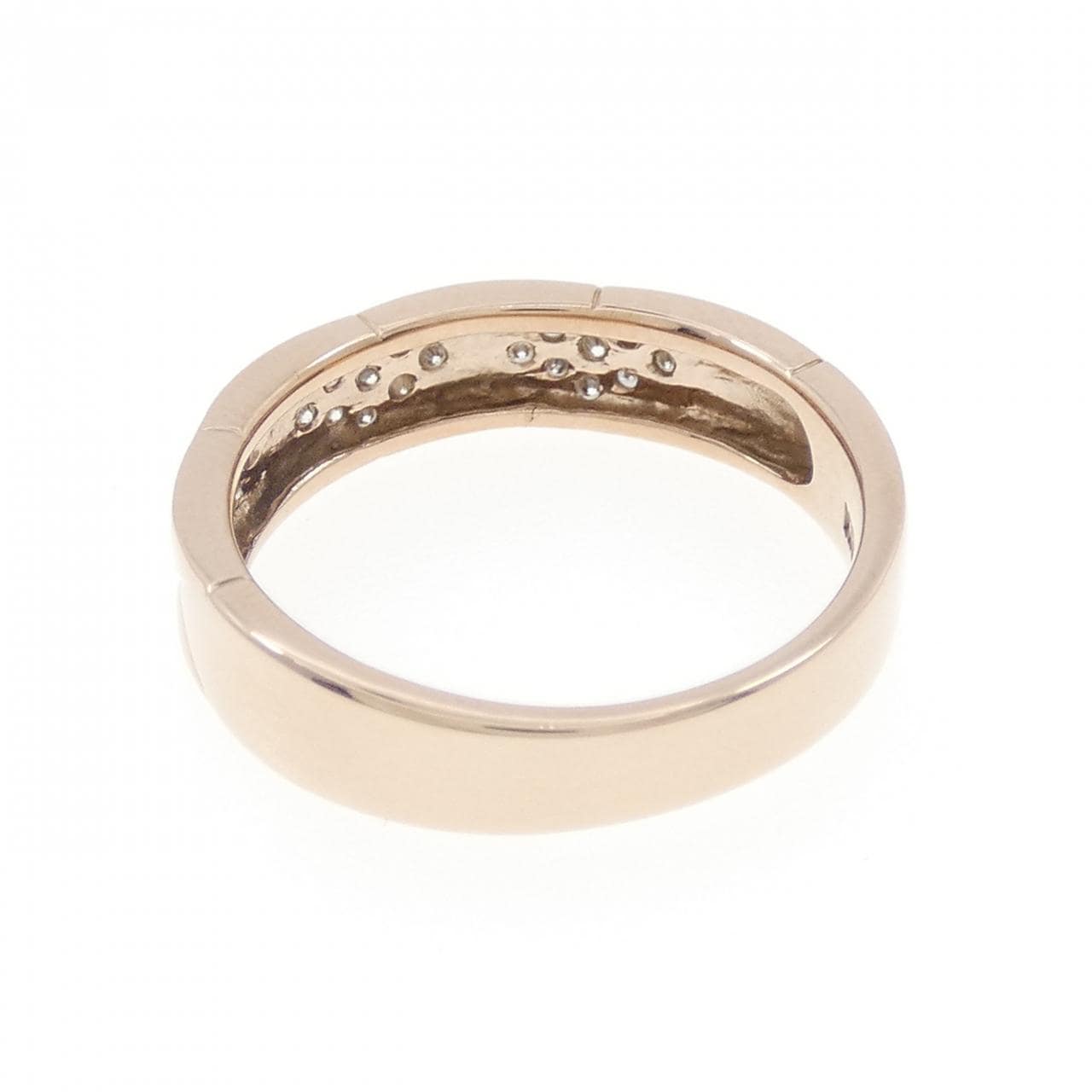 K18PG パヴェ ダイヤモンド リング 0.14CT