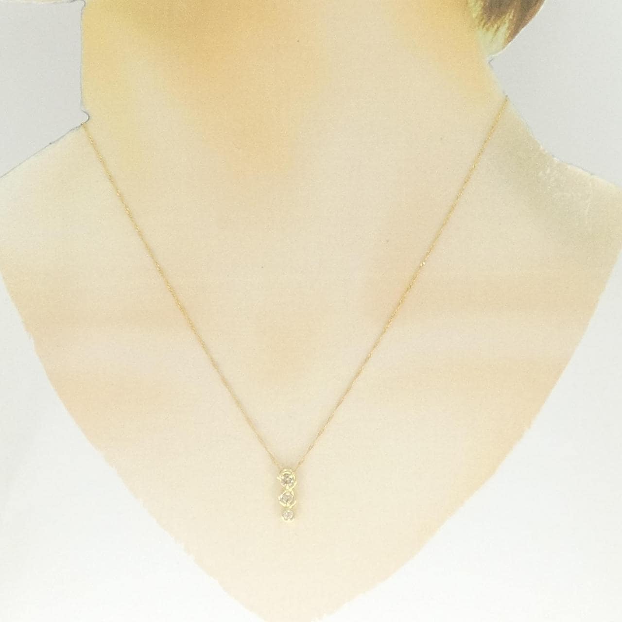 K18YG ダイヤモンド ネックレス 0.2CT