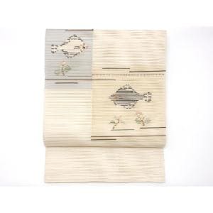 夏名古屋帯　絽綴織