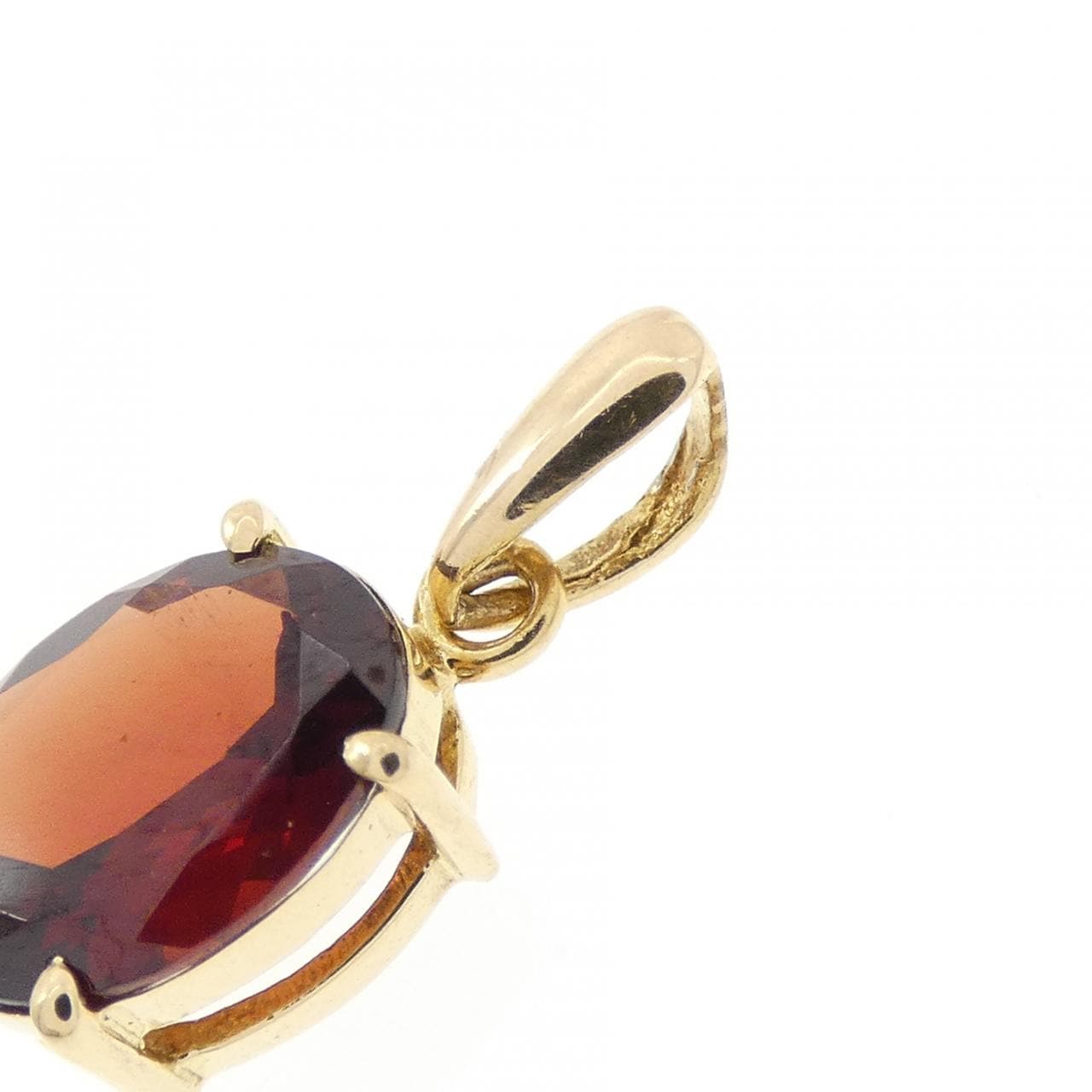 K18YG ガーネット ペンダント