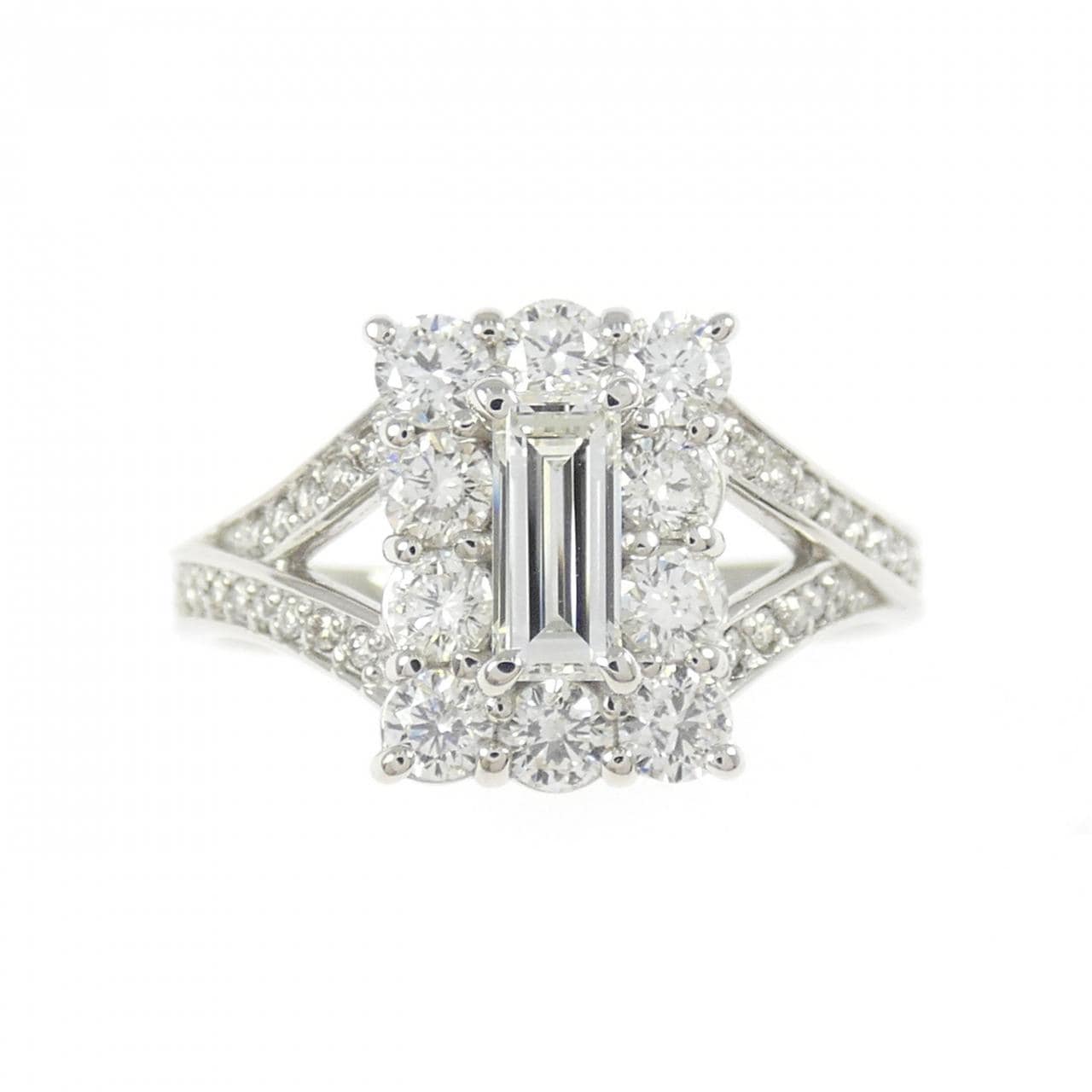 PT900 ダイヤモンド リング 0.351CT H VVS2 ファンシーカット