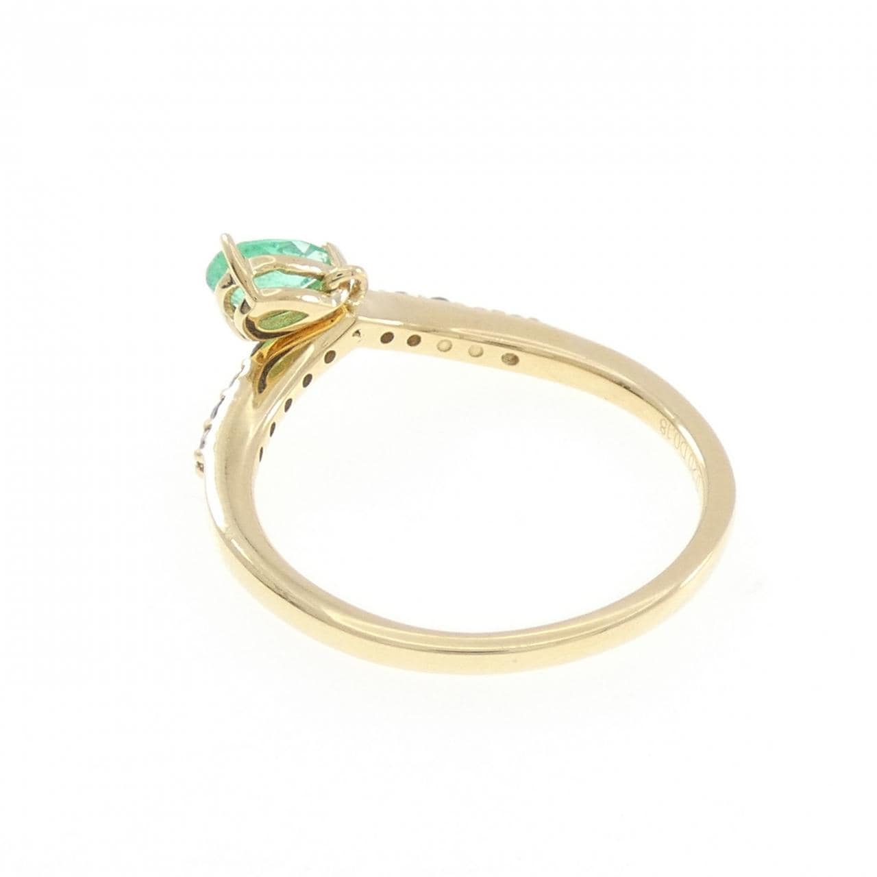 ジーエスティービー エメラルド リング 0.20CT