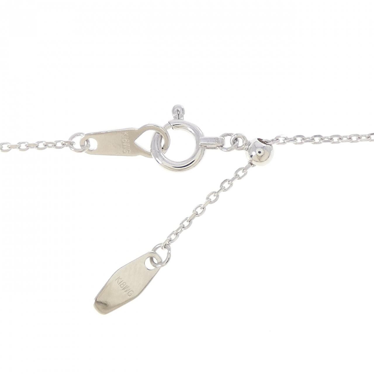 K18WG ダイヤモンド ネックレス 0.303CT