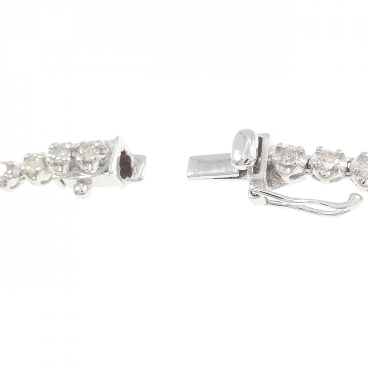 K18WG ダイヤモンド ネックレス 5.00CT