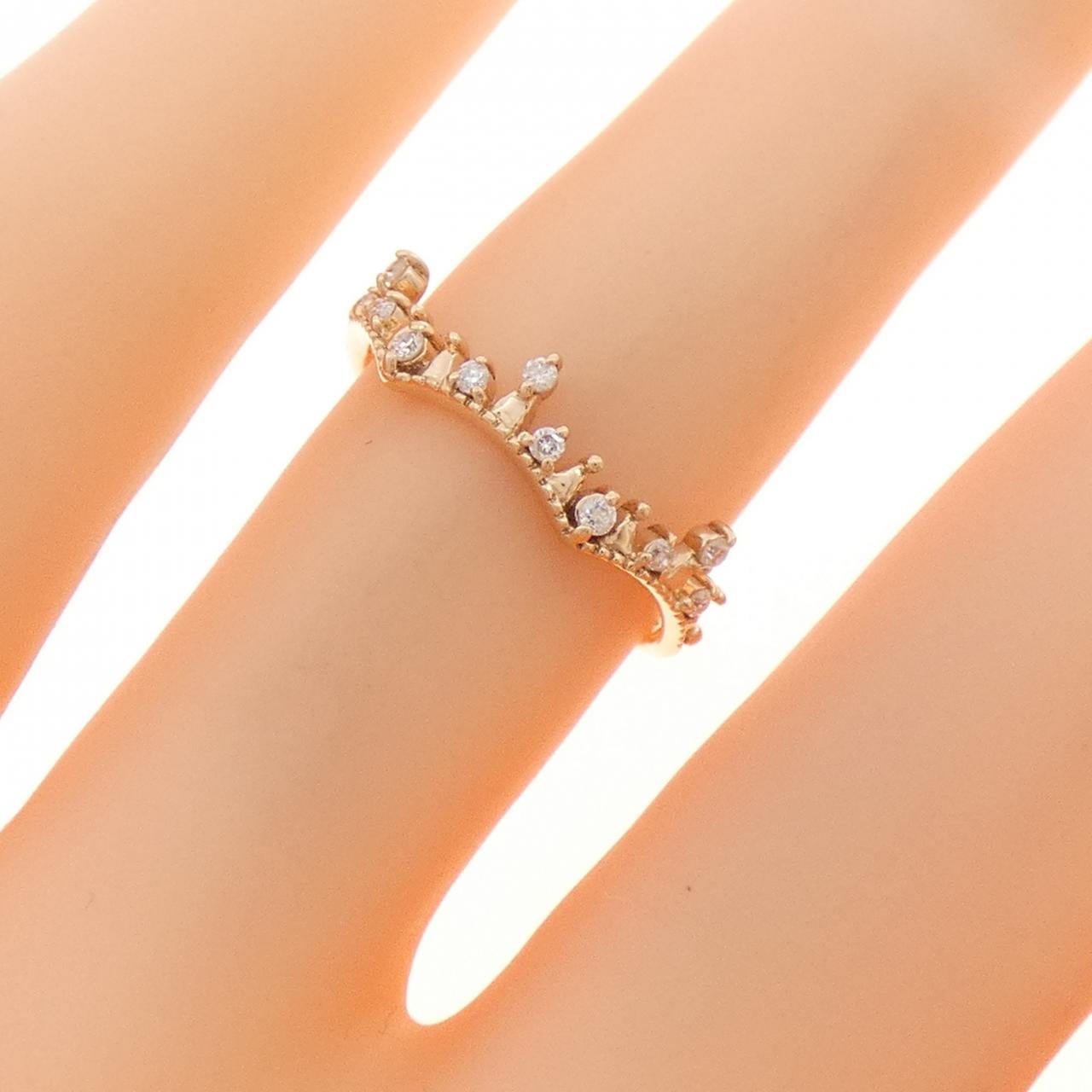 K10PG ダイヤモンド リング 0.08CT
