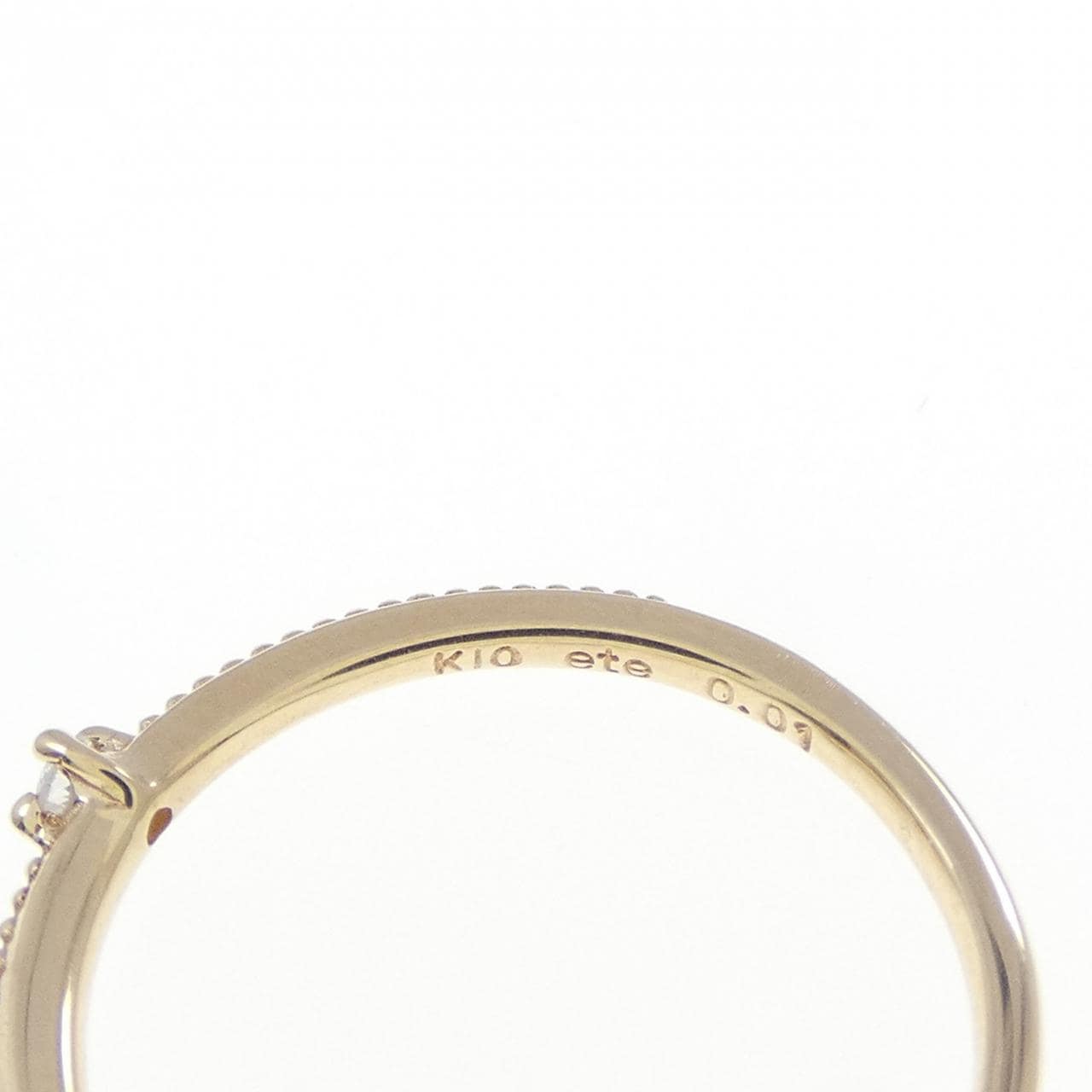 エテ ダイヤモンド ピンキーリング 0.01CT