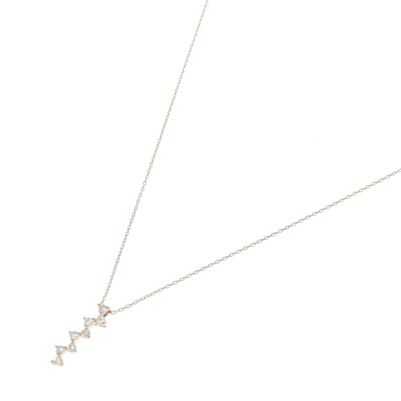 K18PG ダイヤモンド ネックレス 0.15CT