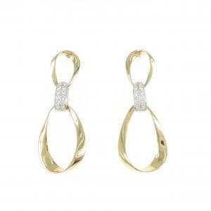 K18YG/K18WG ダイヤモンド ピアス 0.20CT