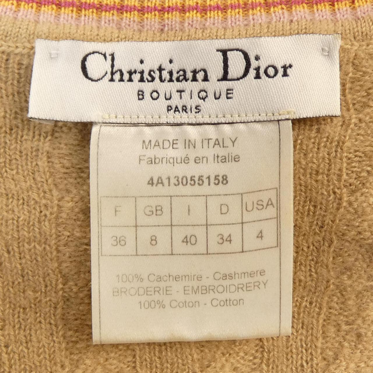 【ヴィンテージ】クリスチャンディオール CHRISTIAN DIOR 4A13055158 ニット