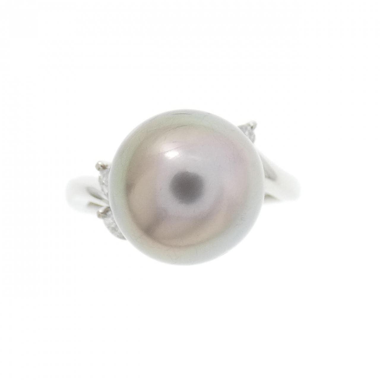 PT900黒蝶珍珠戒指，10.3毫米