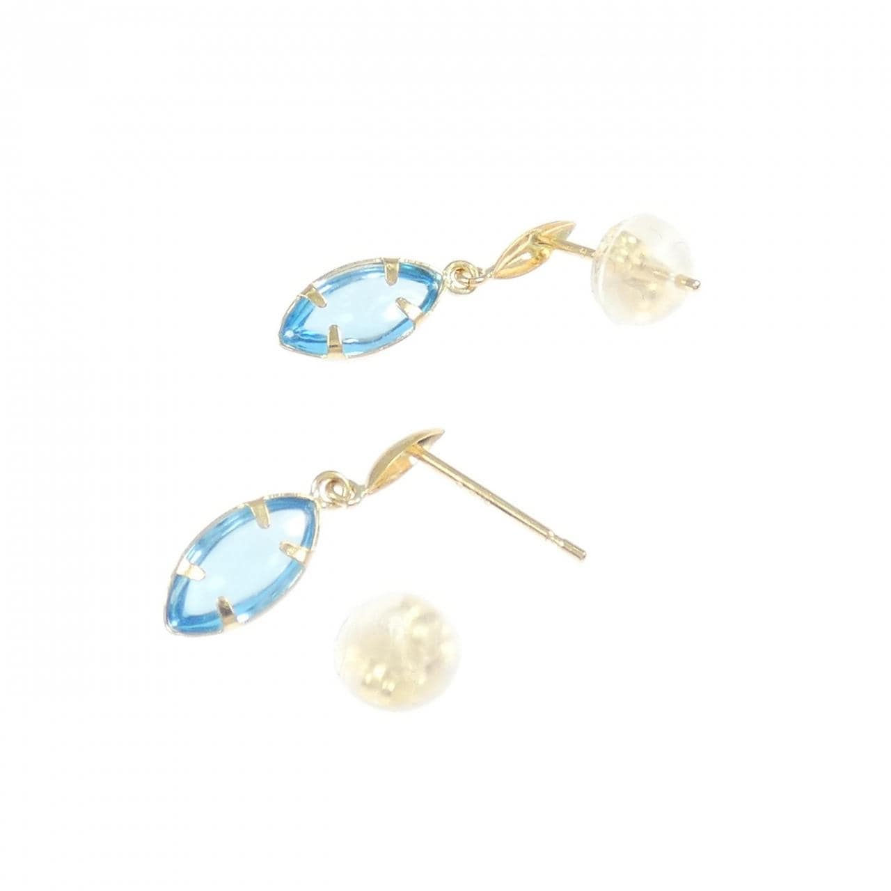 K18YG ブルートパーズ ピアス