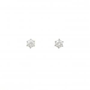 PT/PT900 ソリティア ダイヤモンド ピアス 0.485CT