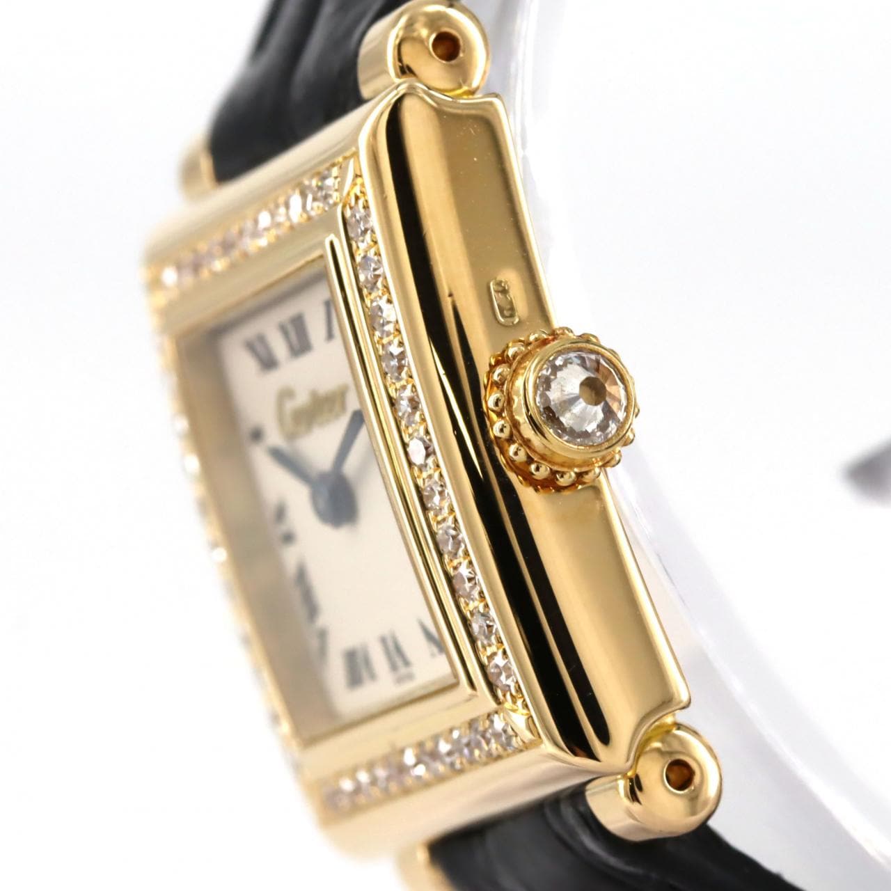 Cartier Trocadero SM YG/D WA900132 黄金石英