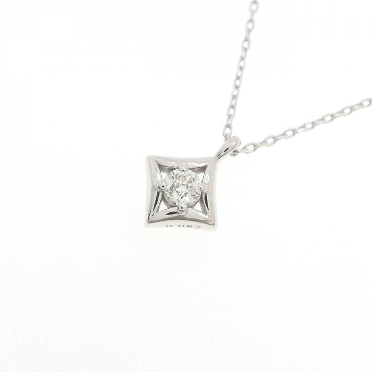K10WG ダイヤモンド ネックレス 0.057CT