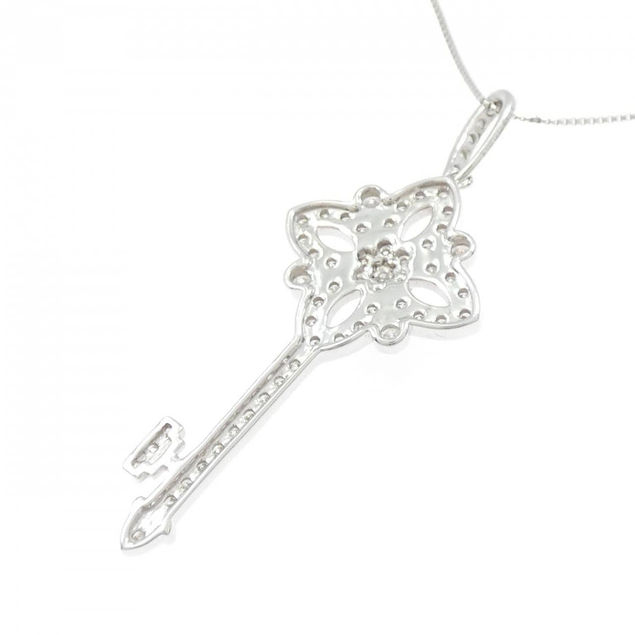 K18WG ダイヤモンド ネックレス 0.50CT