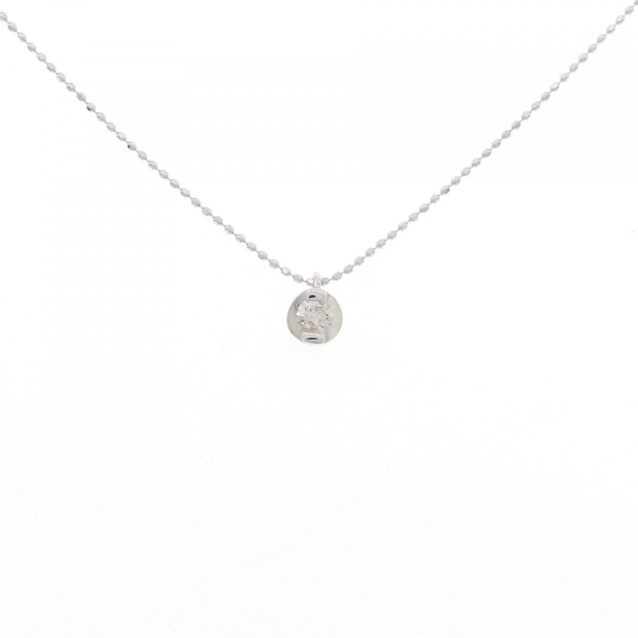 K10WG ダイヤモンド ネックレス 0.15CT