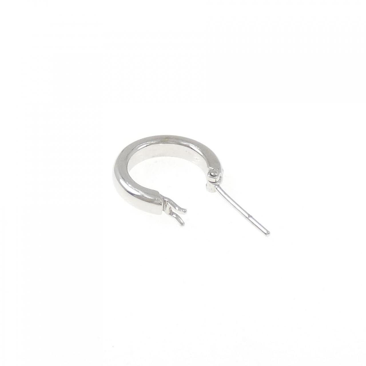 K18WG ダイヤモンド ピアス 片耳