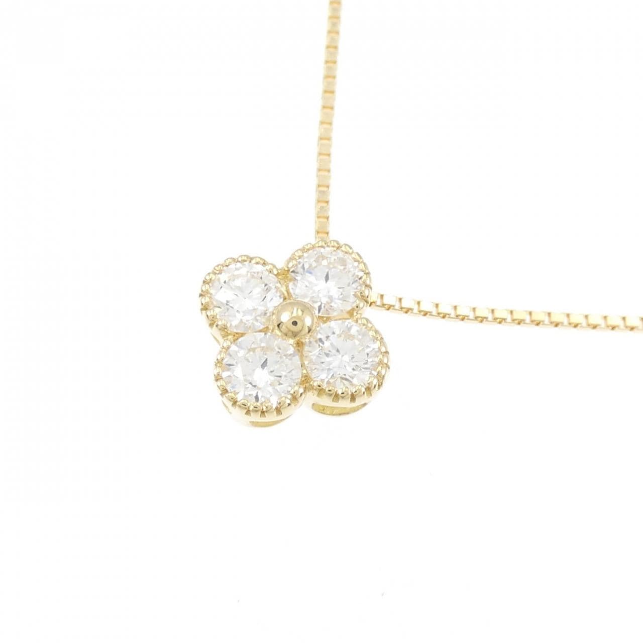 【新品】K18YG ダイヤモンド ネックレス 0.502CT F VVS2-VS2 VG