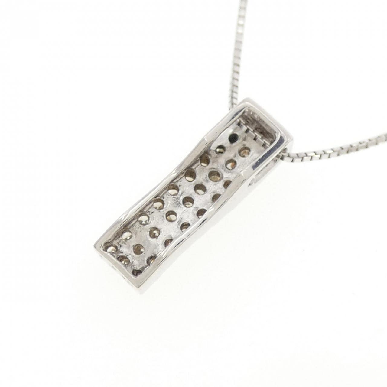 K18WG ダイヤモンド ネックレス 0.38CT