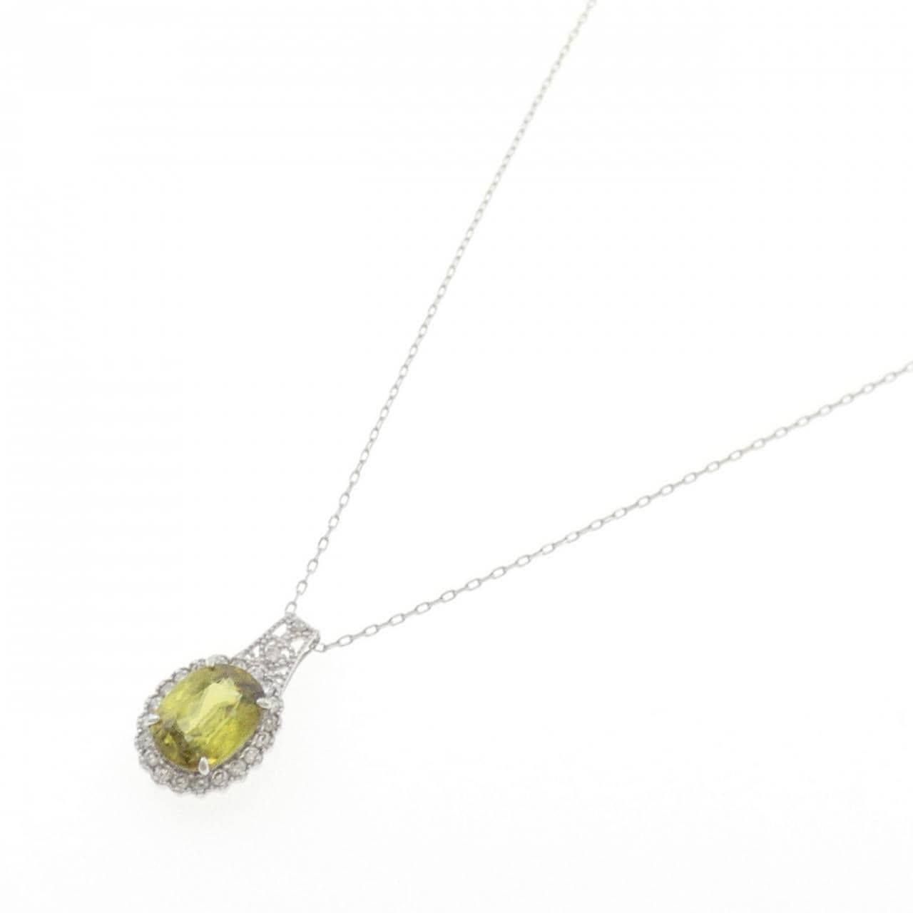 PT900/PT850 スフェーン ネックレス 3.29CT