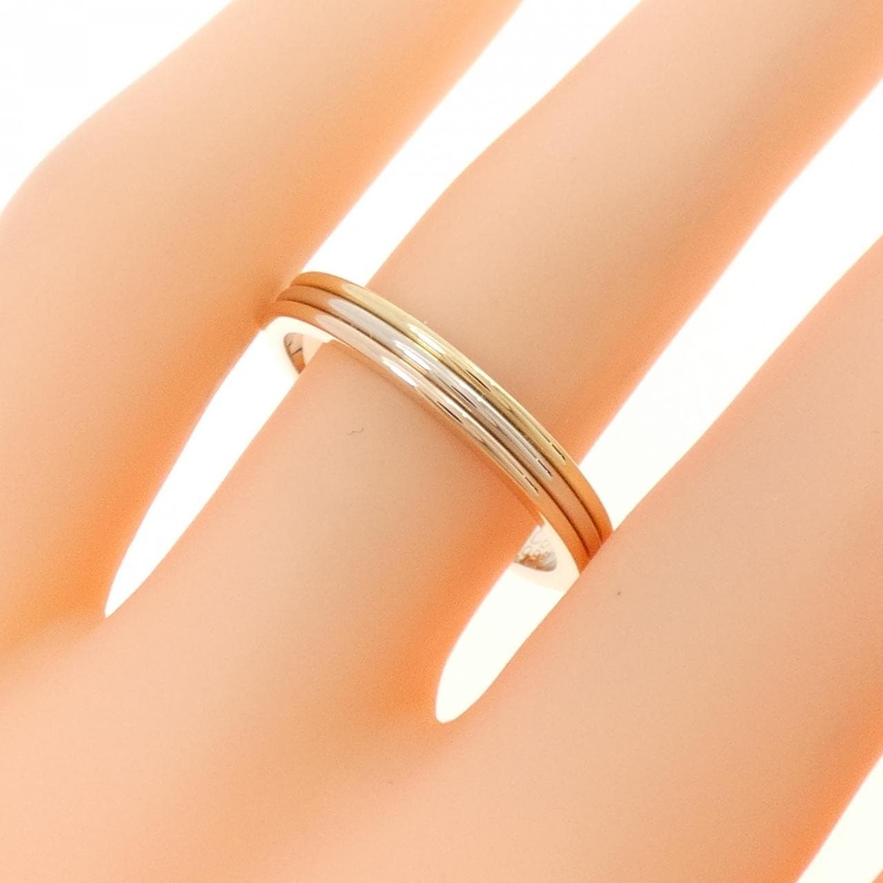 カルティエ スリーゴールドウェディング リング