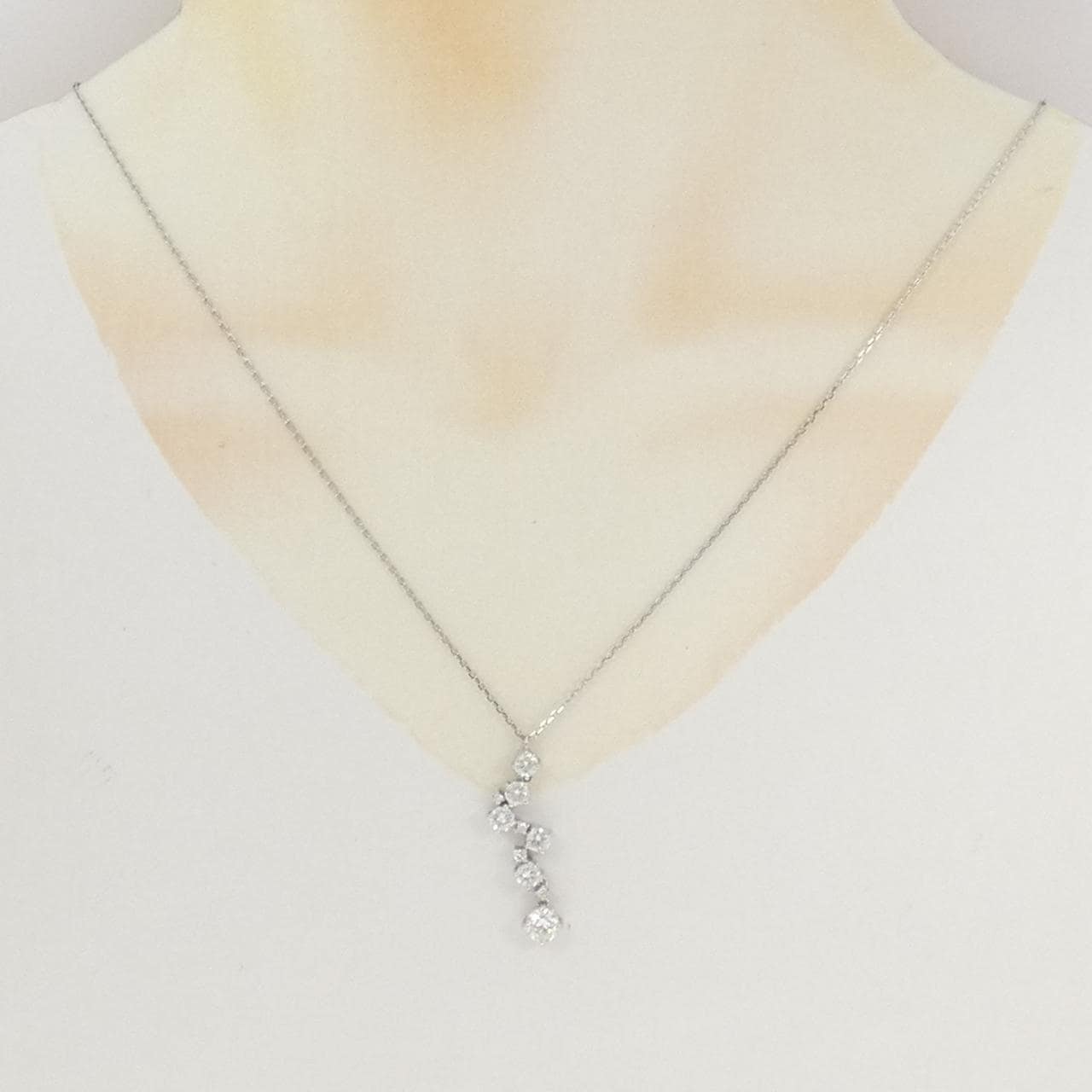PT900/PT850 ダイヤモンド ネックレス 0.580CT